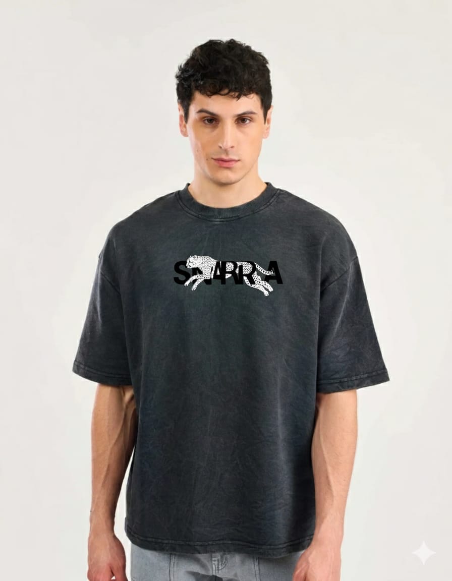 SNARRAA "purple illustration" Black Graphic T-Shirt